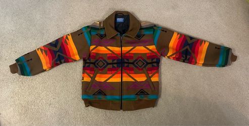 Vintage Pendleton High Grade Western Wear Jacket Southestern Aztec Size Medium