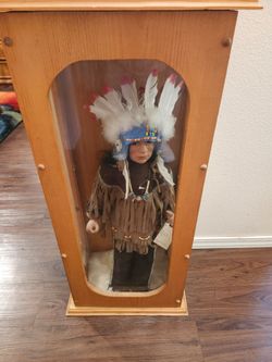 Authentic  Indian doll. With case.