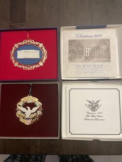 1998 & 2000 White House Christmas Ornaments