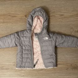 Reversible Grey And Pink North Face For Kids