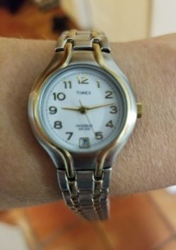REDUCED PRICE!! NEW Woman's Timex Indiglo Two Tone Watch