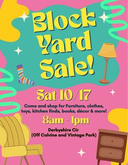 block yard sale