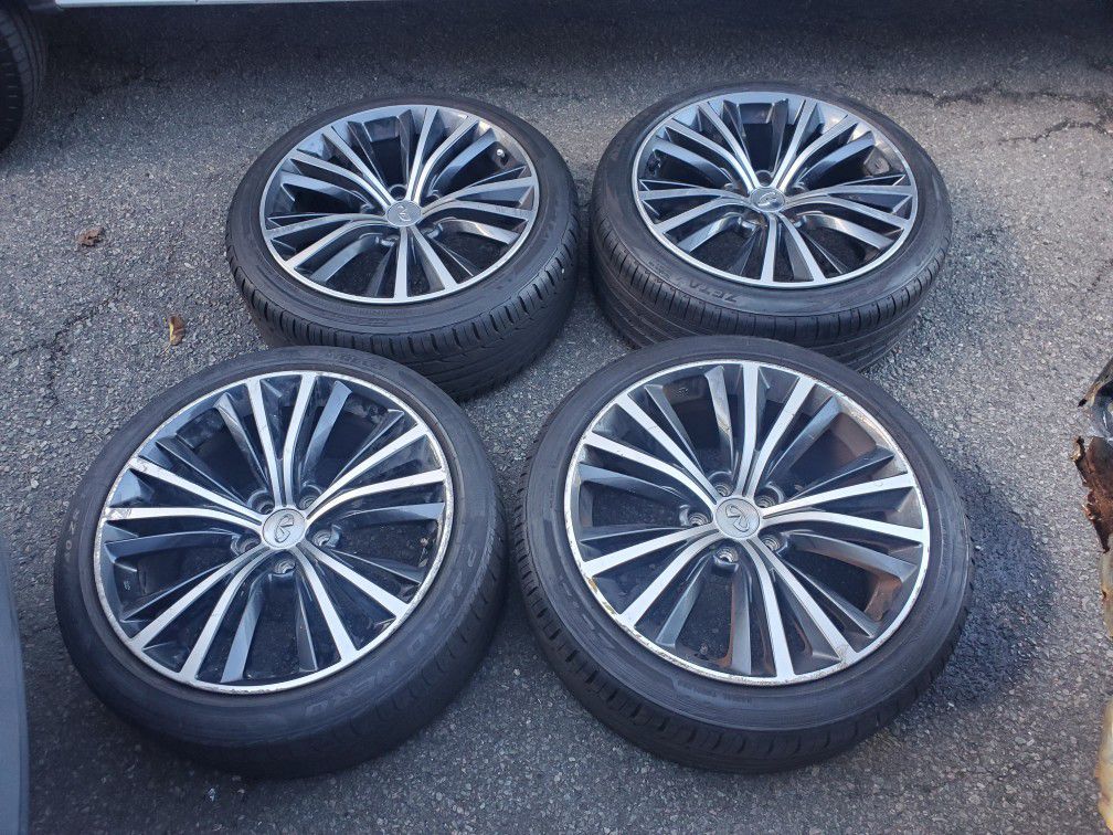 Infiniti Nissan Q50 Q60 19 inch rims wheels tires set