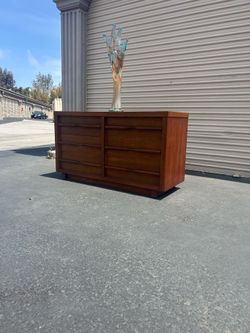 Mid Century Modern Refinished Dresser By Amarican Village.