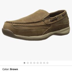 Rockport RK6737 Work Steel Toe Leather Boat Shoes Size 12w
