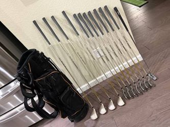 WOMENS GOLF SET Wilson ProStaff Driver 3 5 7 Woods 4-PW Irons Putter Bag Balls
