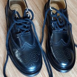 Men's Scottish Ghillie Brogues Leather kilt Shoes with Leather Sole

