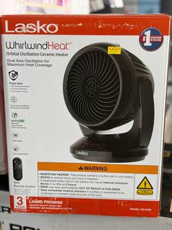 Lasko WhirlwindHeat Orbital Oscillation Ceramic Heater