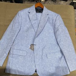 MEN’S LINEN SUIT WITH DRESS SHIRT $150