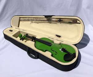 Brand New Green Violin Musical instrument