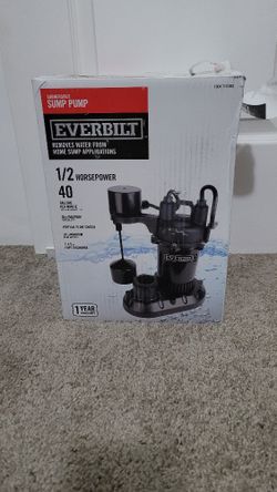 1/2 HP Submersible Aluminum Sump Pump with Vertical Switch
