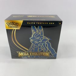 New Pokémon TCG Mega Evolutions Elite Trainer Box Lucario
