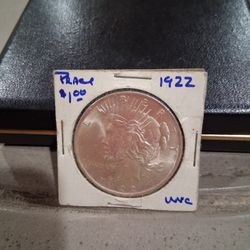 Vintage Silver Dollar 1922