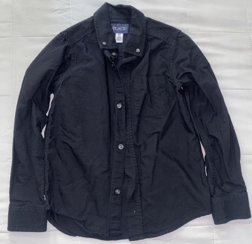 Black button-up shirt