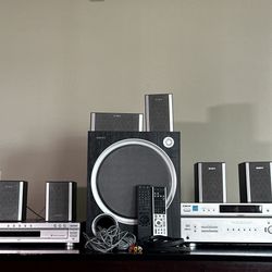 Sony home theater SA-WMSP68 subwoofer RECEIVER STR-K6800P DVDplayer DVP-NC675P
