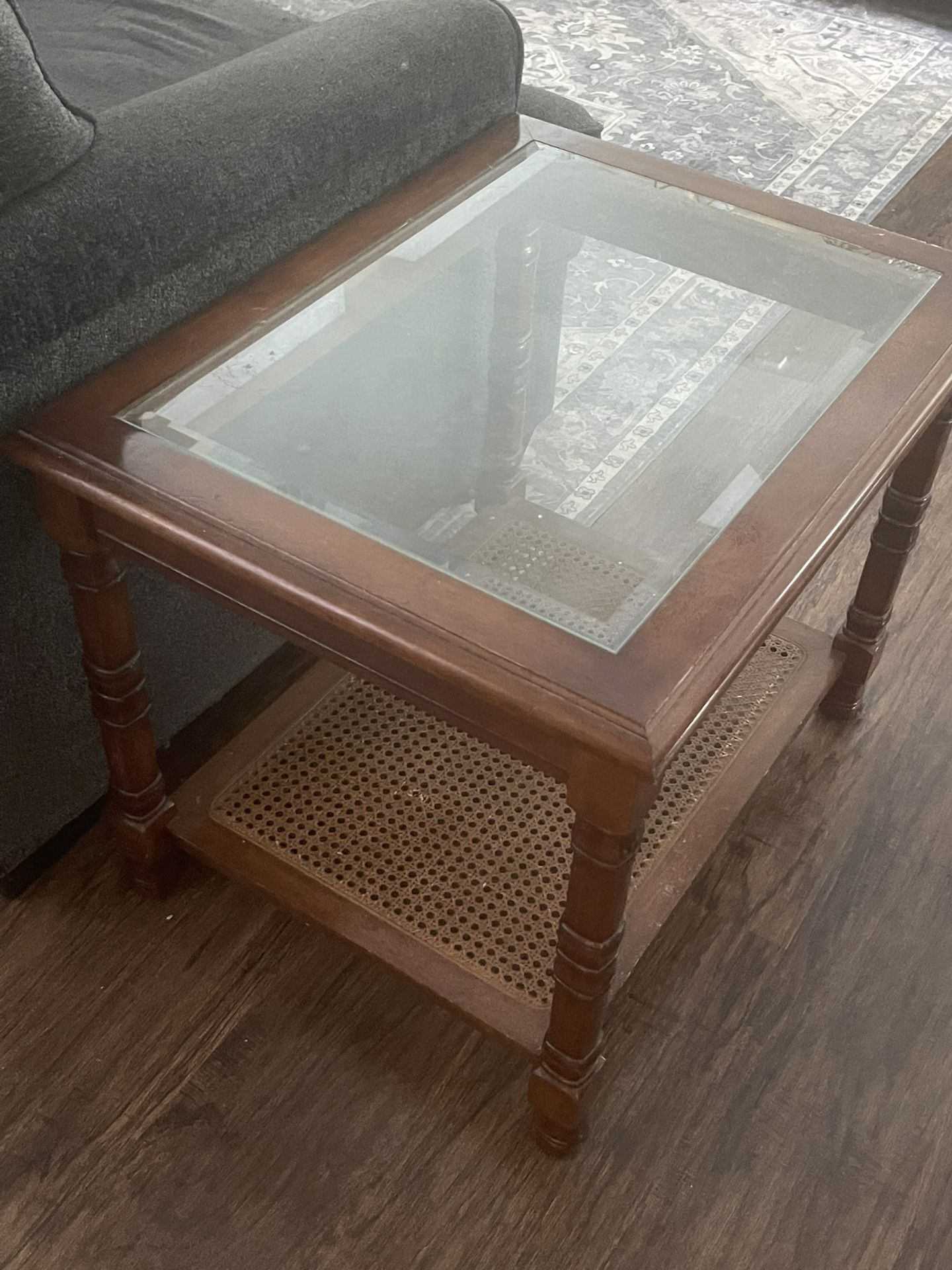 Antique Wooden End Table