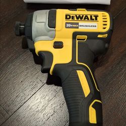 Brand New Dewalt 20v Brushless Impact Driver Hex 1/4" Tool Only No Battery