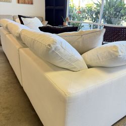RH Style Cloud Modular Modern Sofa Chaise Sectional Couch With Ottoman 