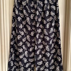 Wide Leg Palazzo Pants Elastic Waistband 