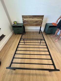 Rustic/ farmhouse twin bed frame