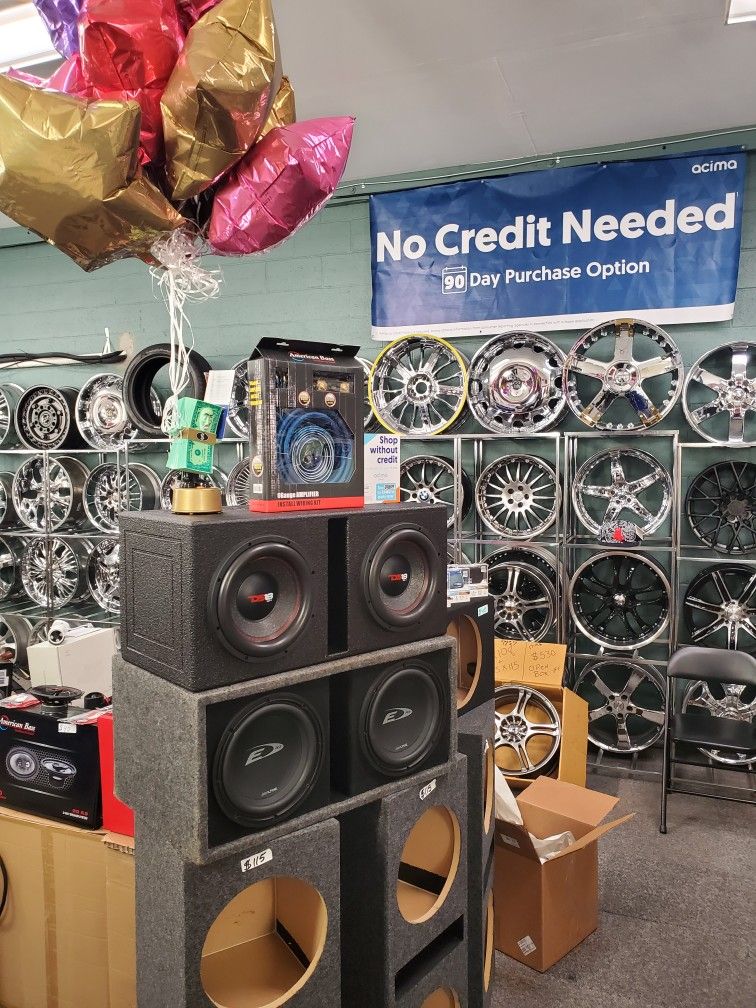 2 10INCH SUBs/box/amp QBOMB BOX $375