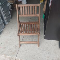 Wooden Folding Chair W/ Pads