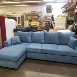 BRAND NEW 7x9ft and 9x5.5ft SECTIONAL CHAISE SOFAS  BELLA OCEAN FABRIC. CUSTOM MADE AVAILABLE