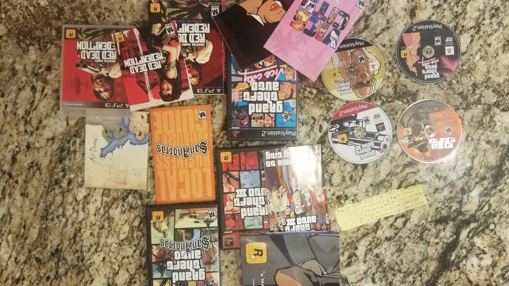 Ps2 rockstar games collection gta red dear redemption
