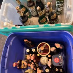 Vintage Bar Mancave Decor Liquor bottles Tax Stamps 