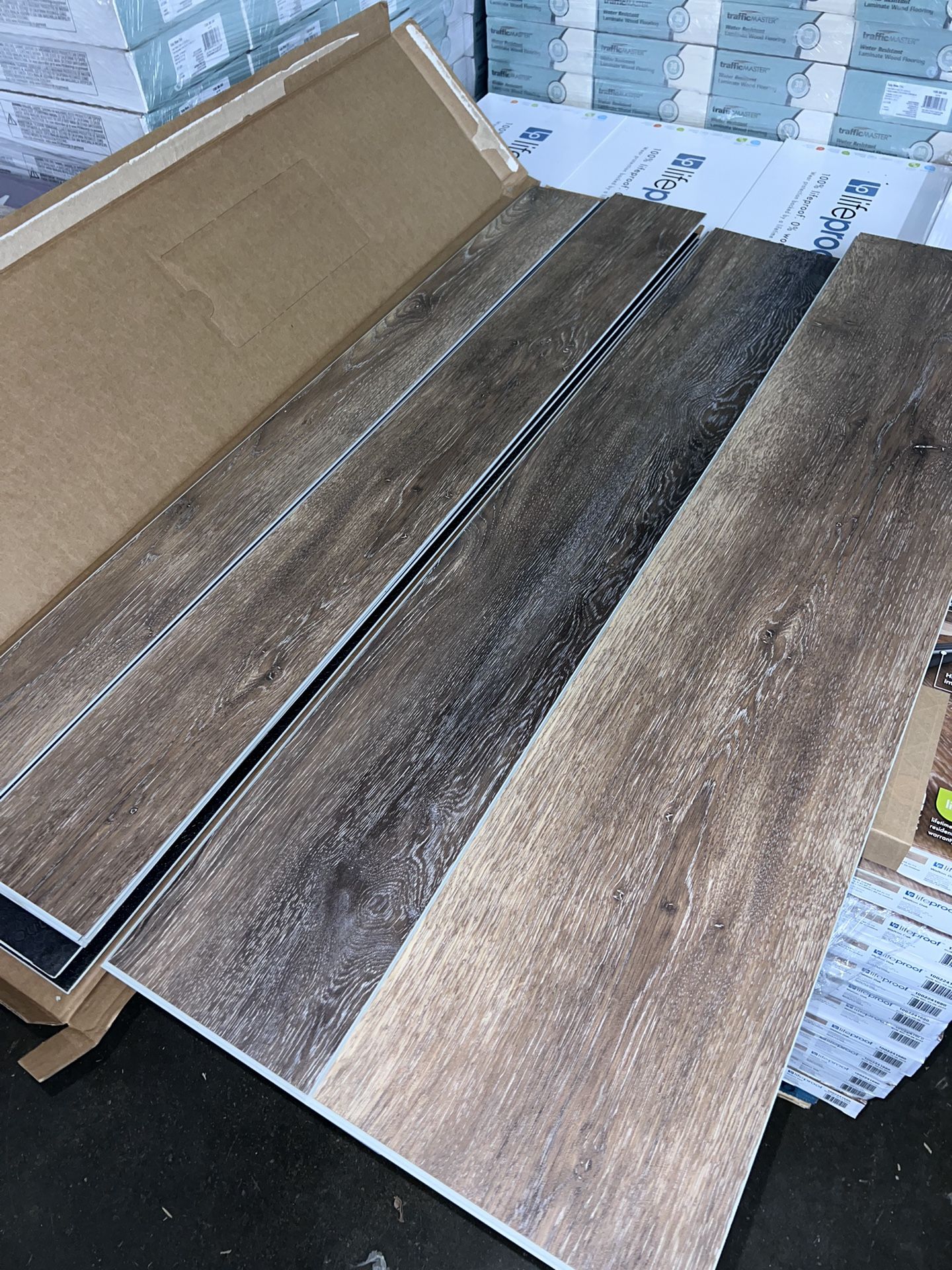 Walton Oak 6 MIL x Multi-Width x 48 in. L Click Lock Waterproof Luxury Vinyl Plank Flooring