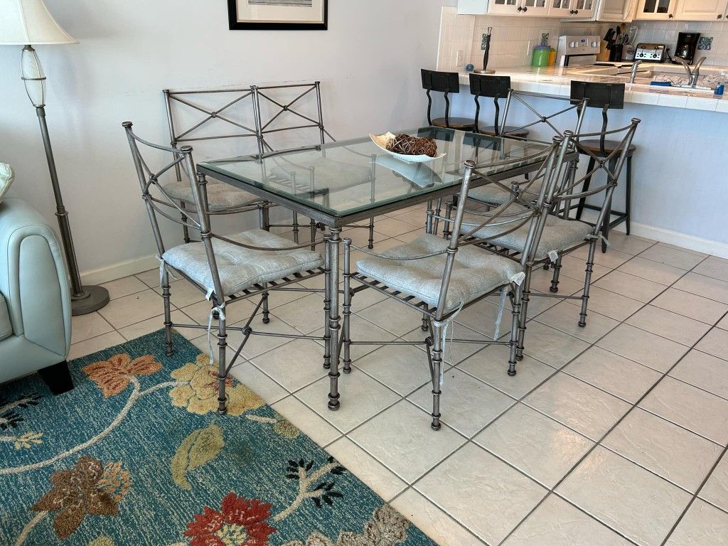 Glass Top Dining Room Table