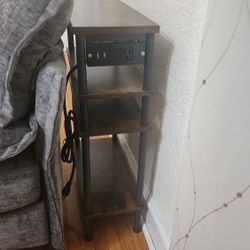 End Table with USB  and AC Outlets