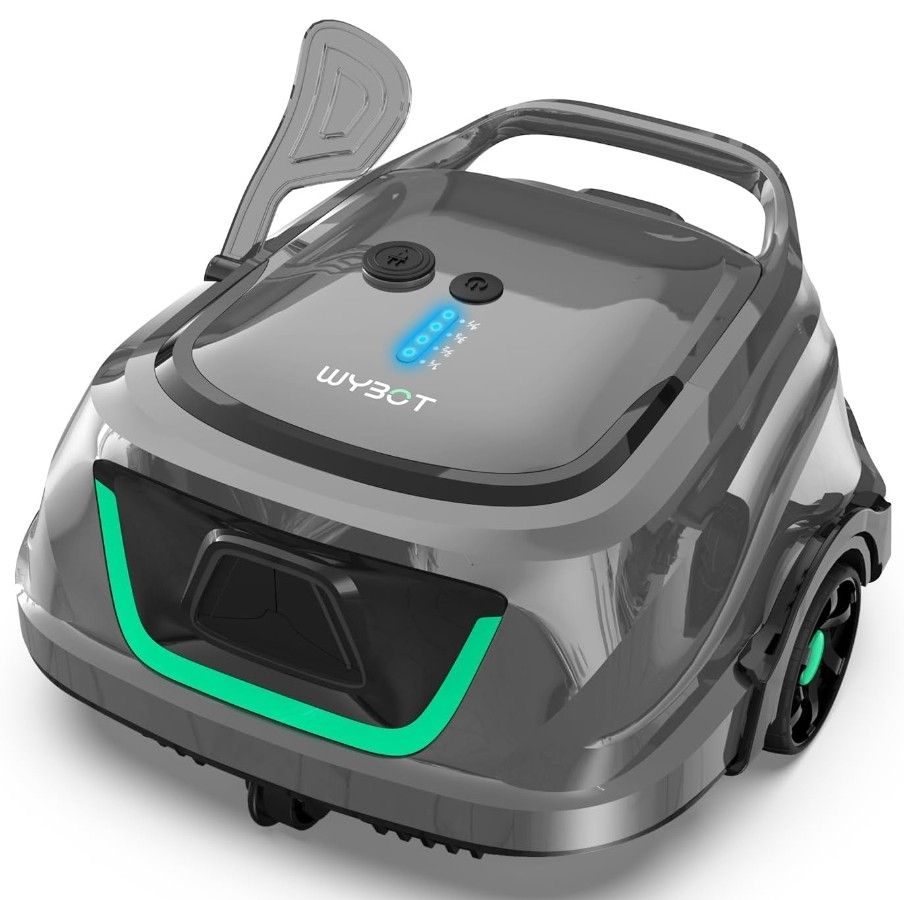 ) WYBOT A1 Cordless Pool Vacuum Up to 120 Mins Runtime, Robotic Pool Cleaner with Dual Filters