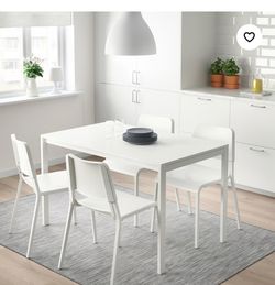 IKEA White Dining Set
