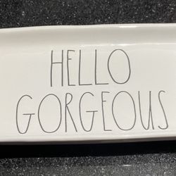 Classic Rae Dunn “Hello Gorgeous” Tray