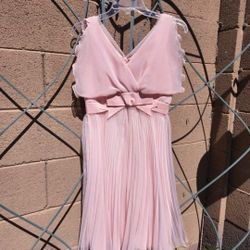 Vintage Pink Chiffon Cocktail Dress