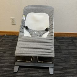 Baby Delight Highland Baby Bouncer – Pebble Grey, 0–6 Months