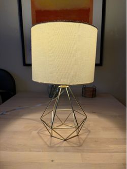 Geometric Gold Table Lamp