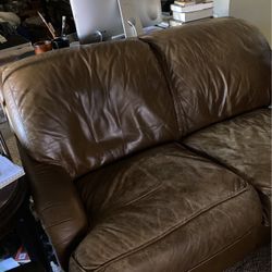 Small Leather Sofa 