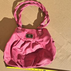 Treviso Twisted Handle Pink Purse