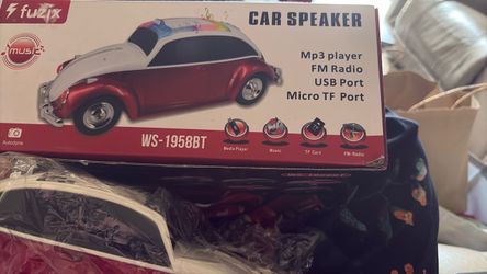 Brand New Fuzix WS-1958BT Beetle Car Bluetooth Speaker
