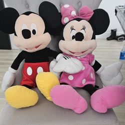Big Mickey & Minnie Plush SET 