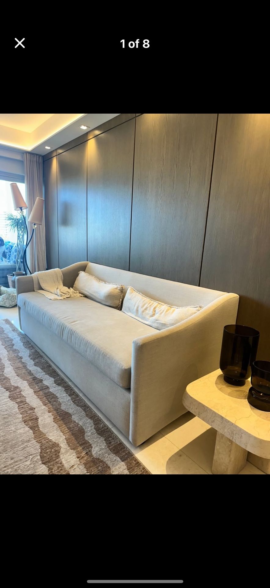 Article - Landry 84.5" Sofa Bed - Napa Dove