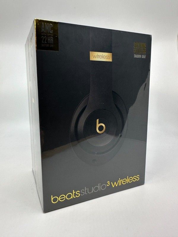 NEW - Beats Studio3 Wireless Over-Ear Noise Cancelling Headphones - Shadow Gray