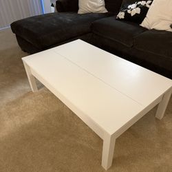White Storage Coffee Table.