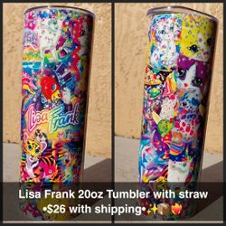 Lisa Frank 20oz Tumblers