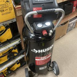 Husky 27 Gal. 200 PSI Oil Free Portable Vertical Electric Air Compressor