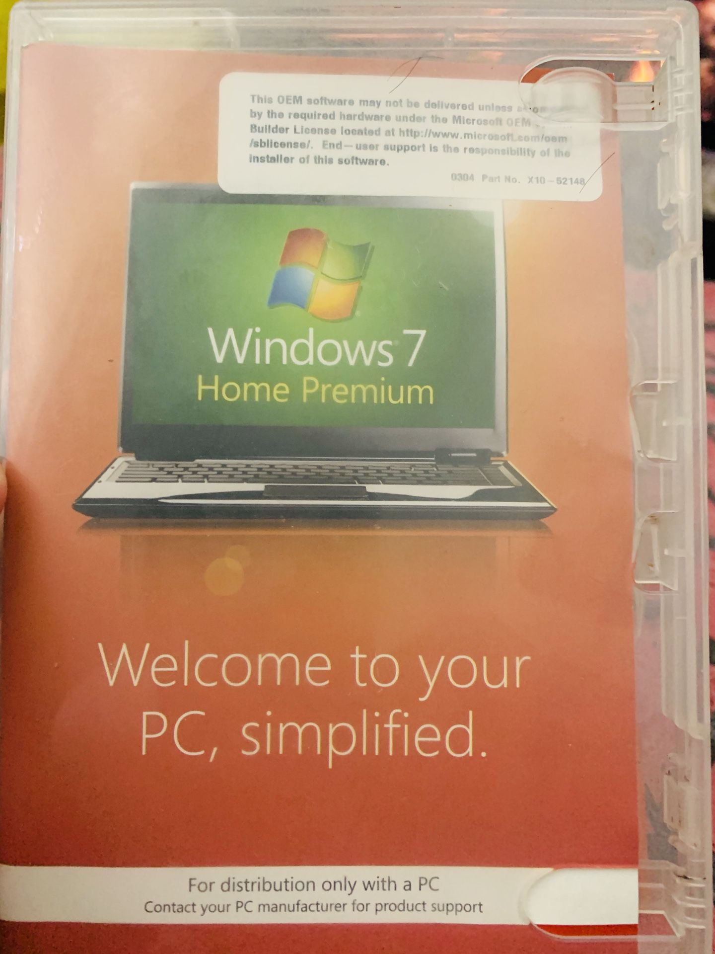 Windows 7 , home premium