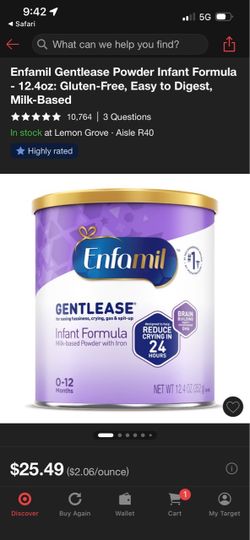 Baby formula Enfamil