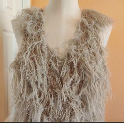 Women's Small Furry Vest
